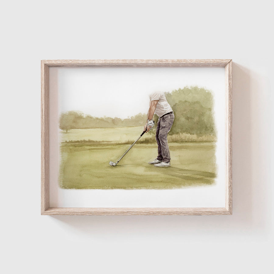 Golfer Art Print