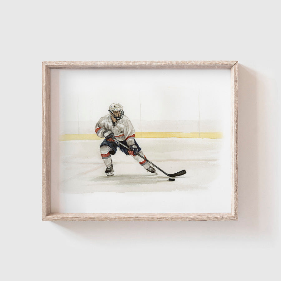Hockey Player Art Print