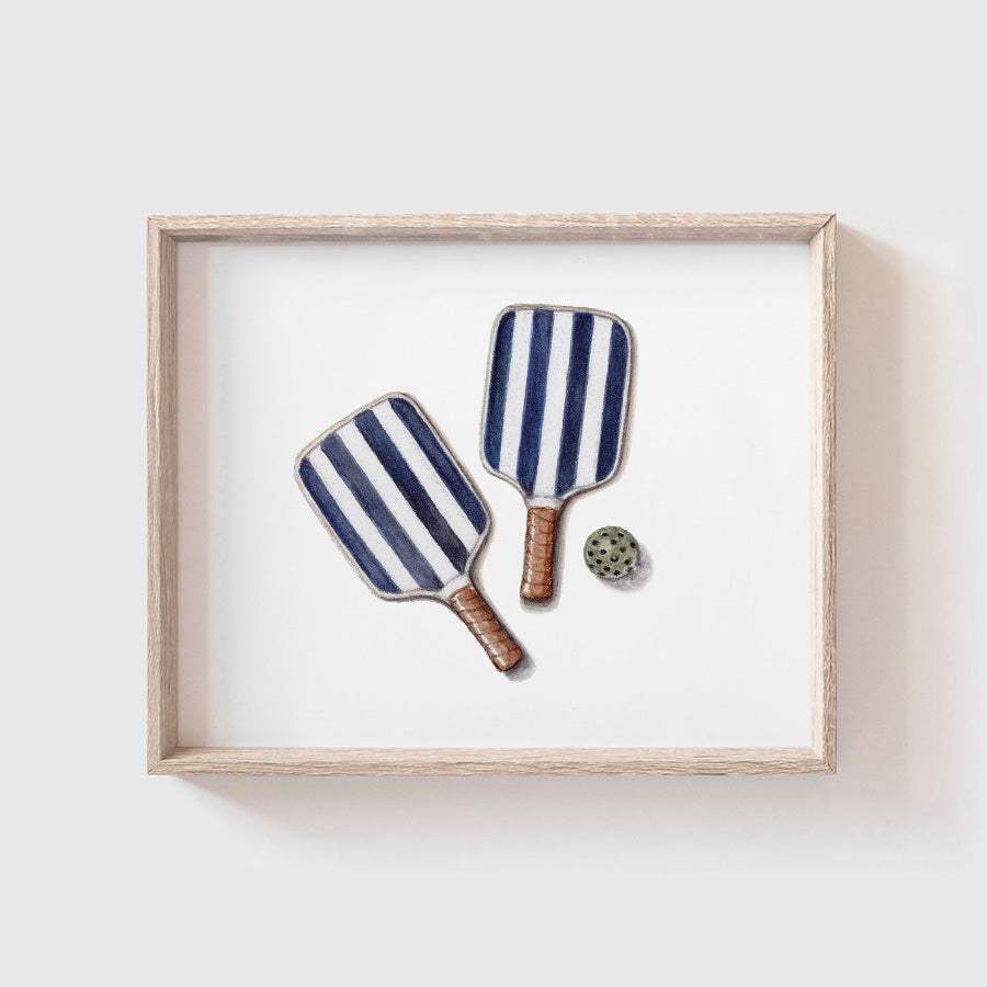 Pickleball Set Art Print