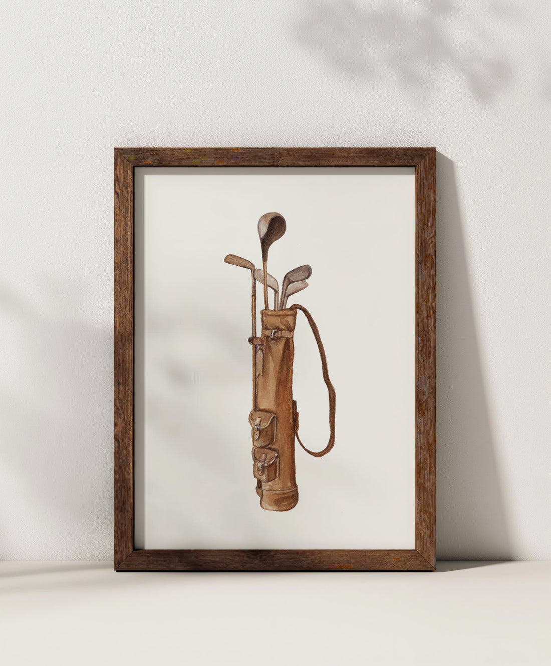 Golf Bag Art Print
