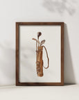 Golf Bag Art Print