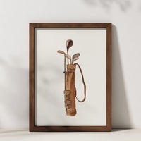 Golf Bag Art Print