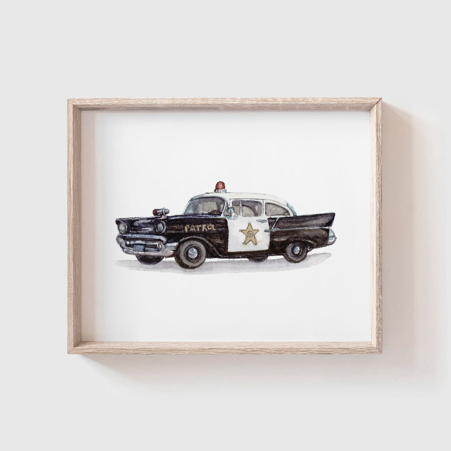 Police Car Art Print