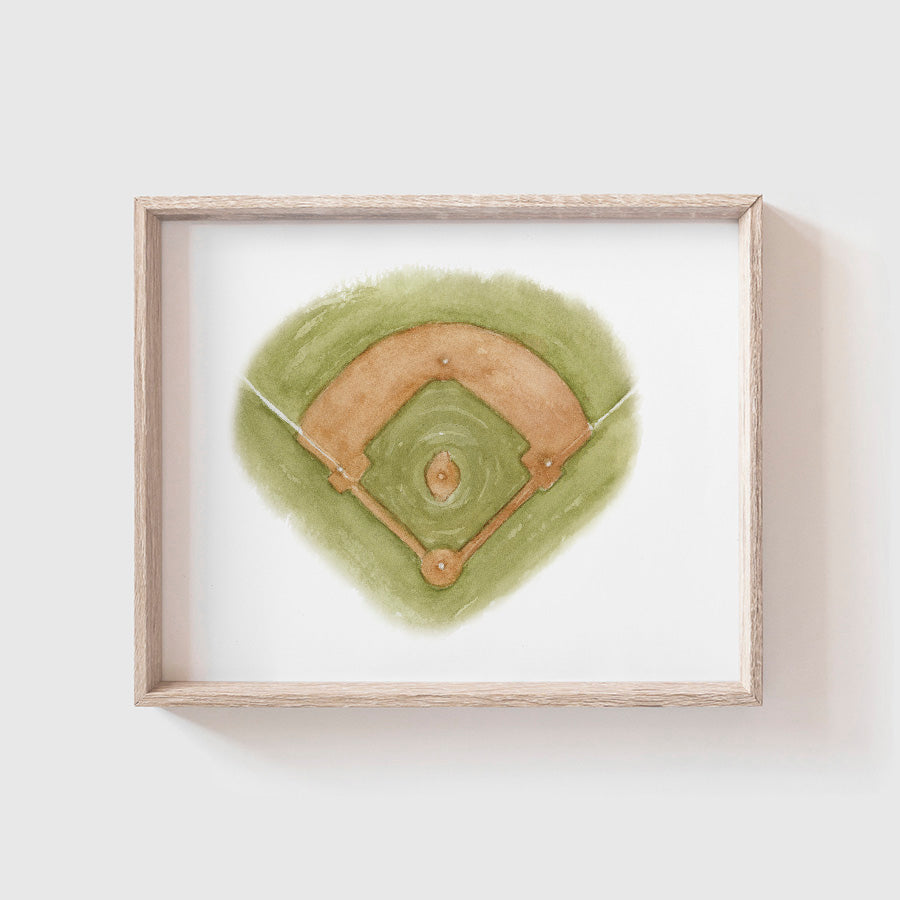 Baseball Diamond Art Print