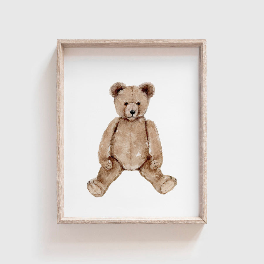 Teddy Bear Art Print | Made in the USA | Fox Hollow Studios