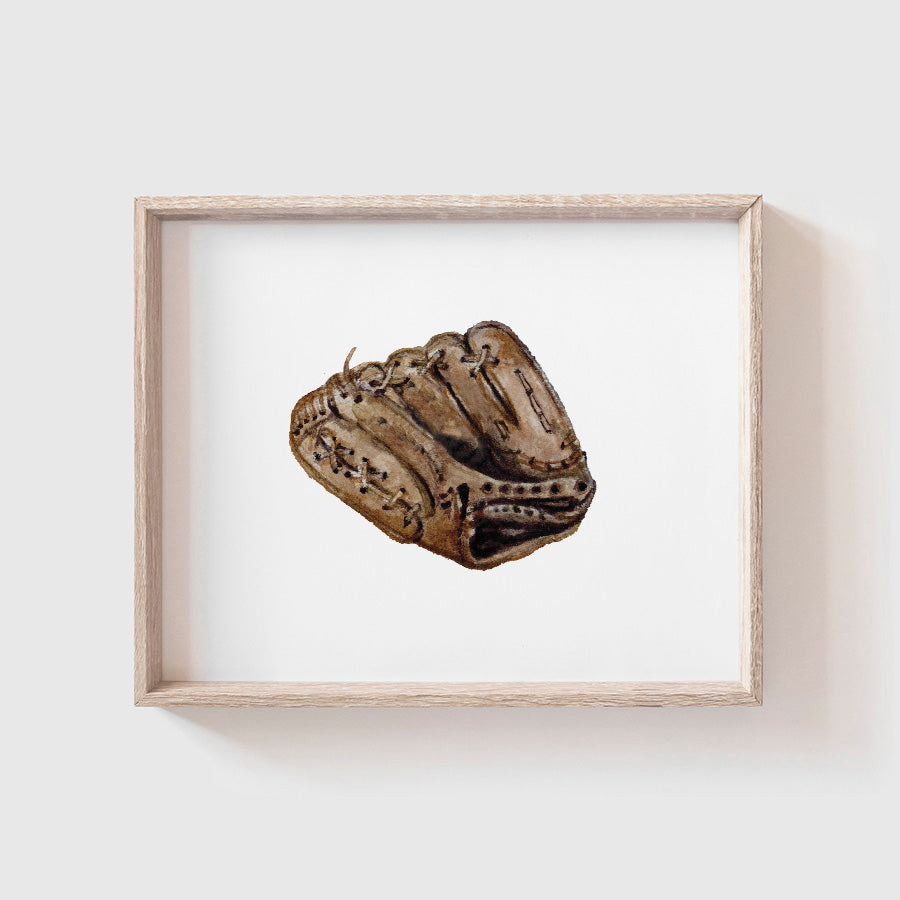 Baseball Glove Art Print