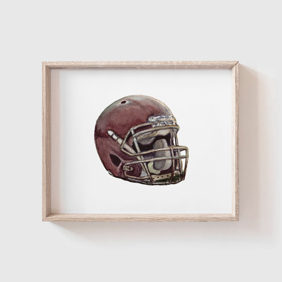 Football Helmet Art Print