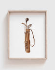 Golf Bag Art Print