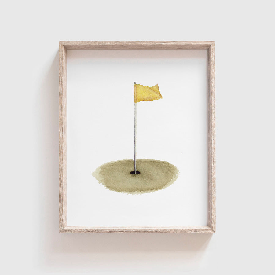Golf Pin Art Print