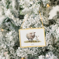 Sheep and Lamb Christmas Ornament