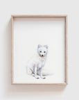 Arctic Fox Art Print