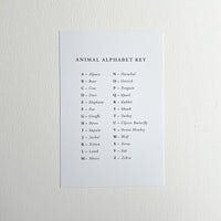 Animal Alphabet Cards