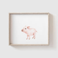 Farm Animal Art Print Set