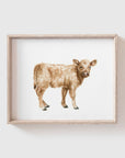 Brown Cow Art Print