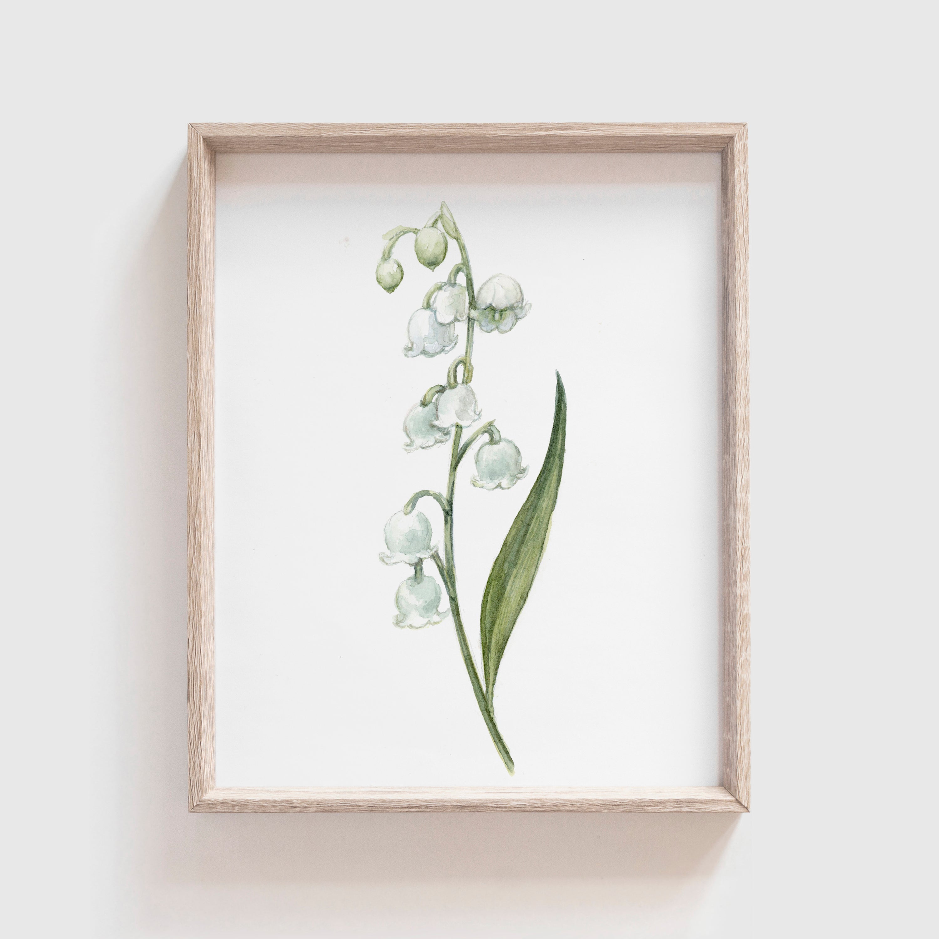 lily flower artwork Lily of the Valley Art Print