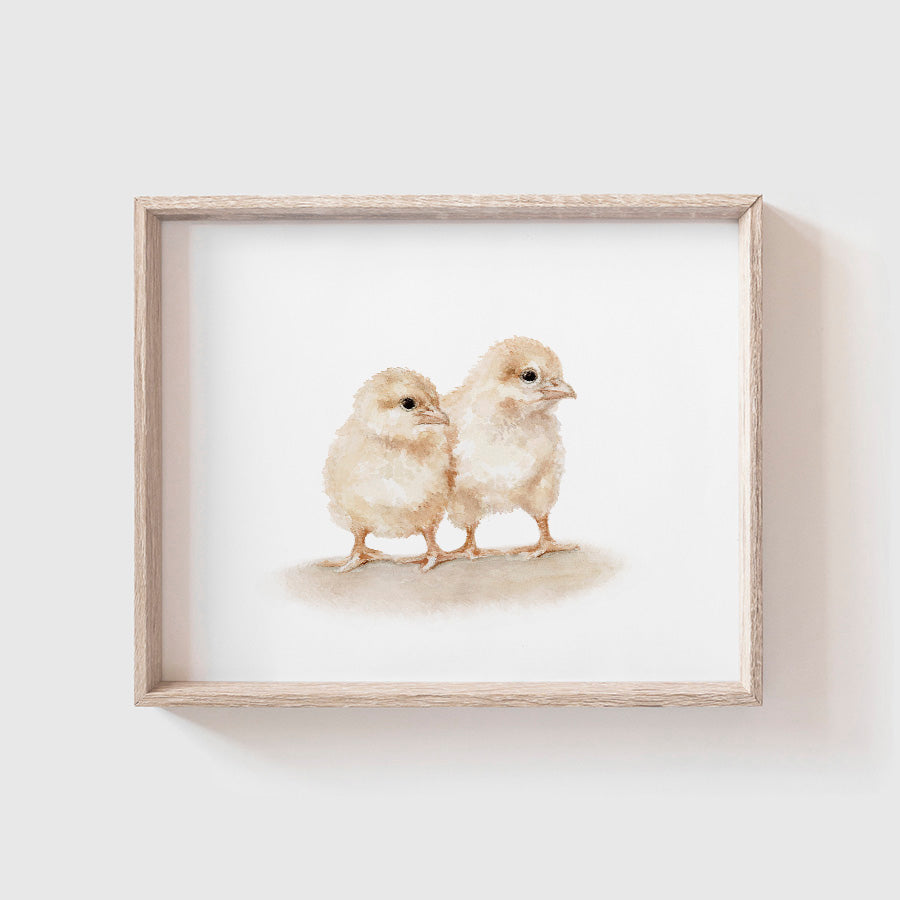 Farm Chicks Art Print