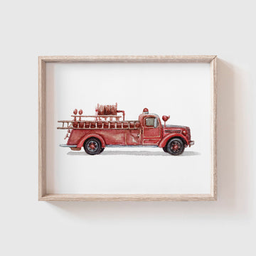 Fire Truck Art Print