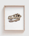 Dinosaur Skull Art Print