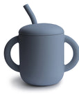 Silicone Training Cup + Straw
