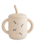 Silicone Training Cup + Straw