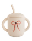 Silicone Training Cup + Straw