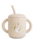 Silicone Training Cup + Straw