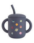 Silicone Training Cup + Straw