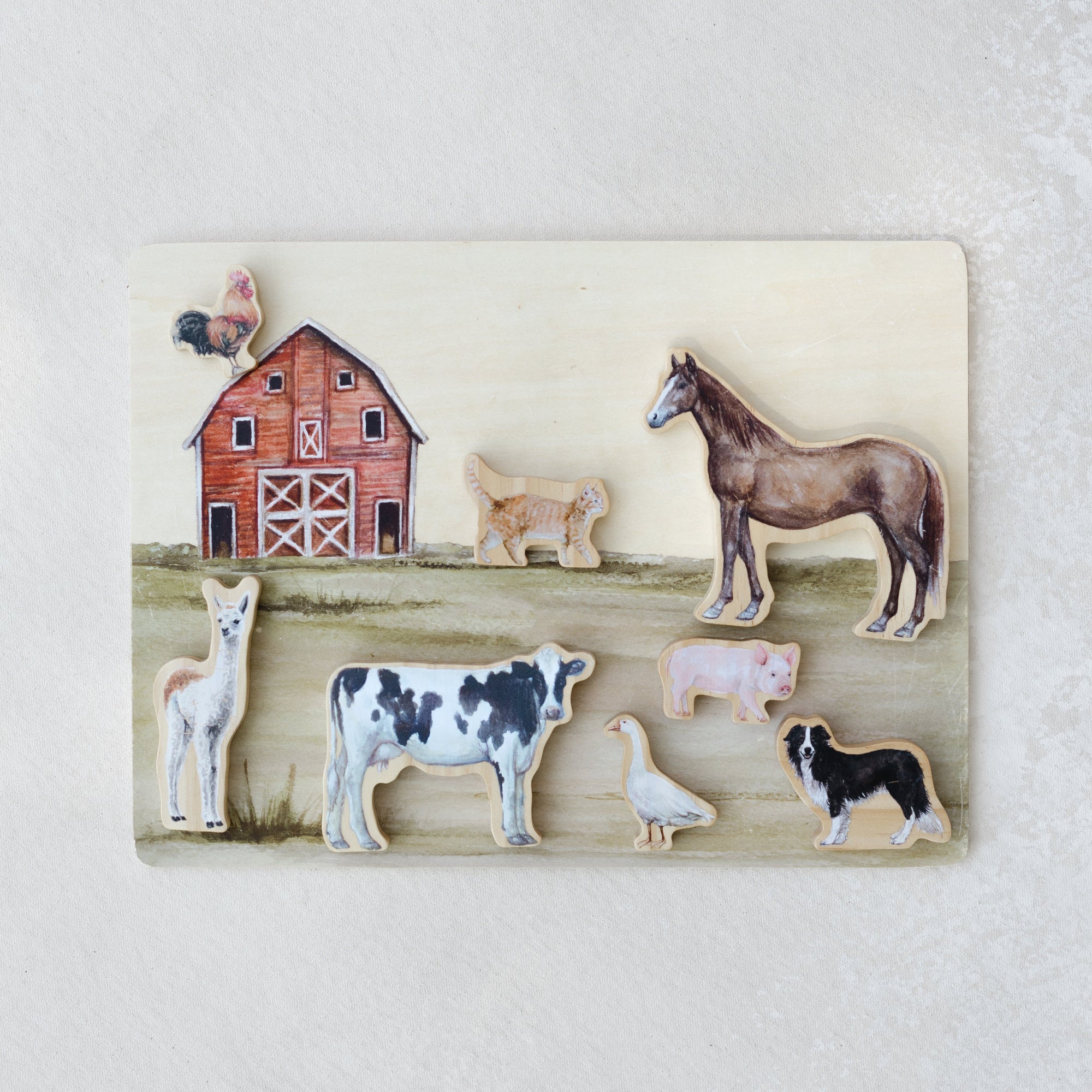 Farm Animals Wooden Puzzle