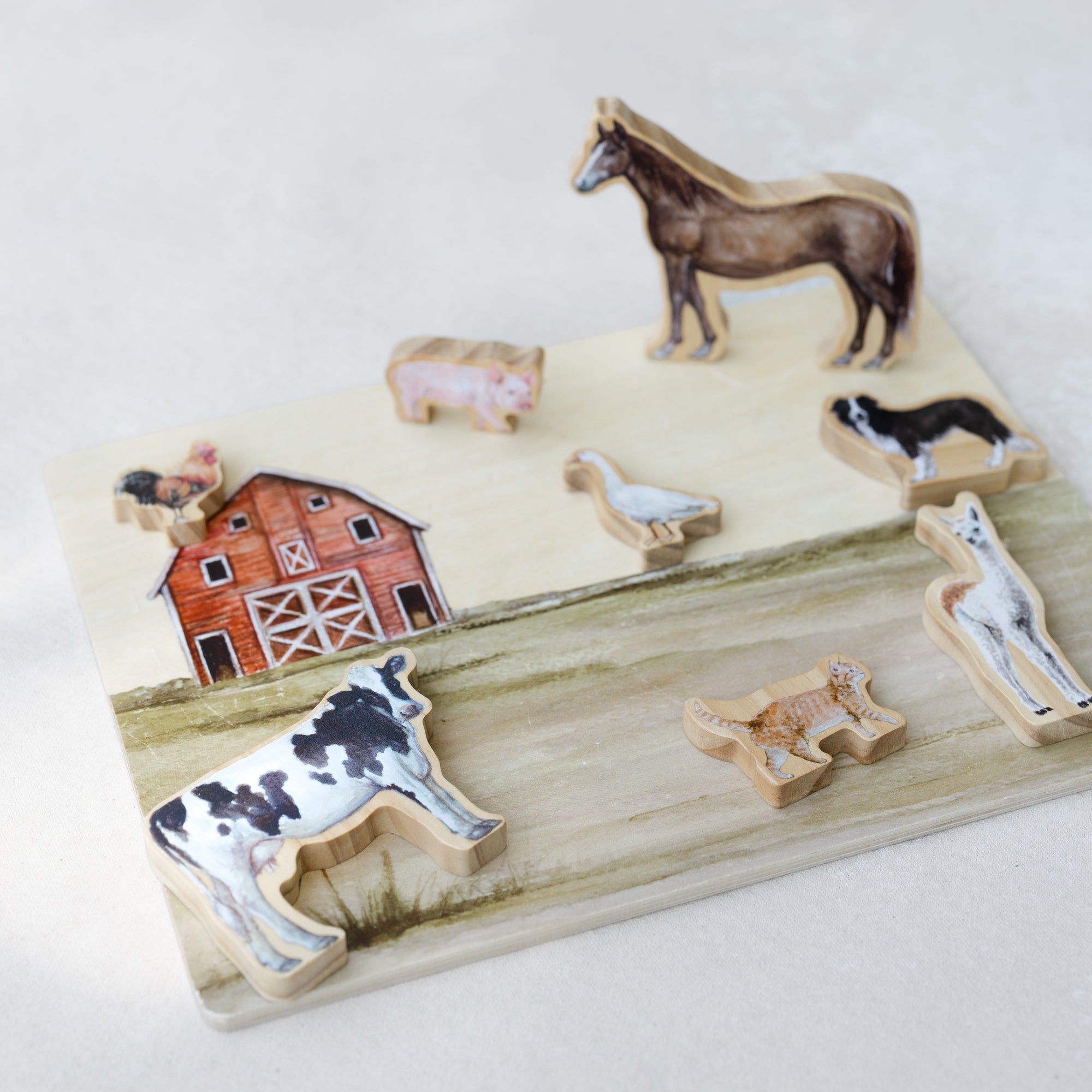 Farm Animals Wooden Puzzle