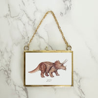 Triceratops Christmas Ornament