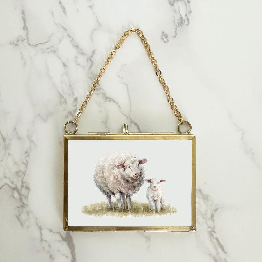 Sheep and Lamb Christmas Ornament