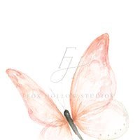 Pink Butterfly Art Print