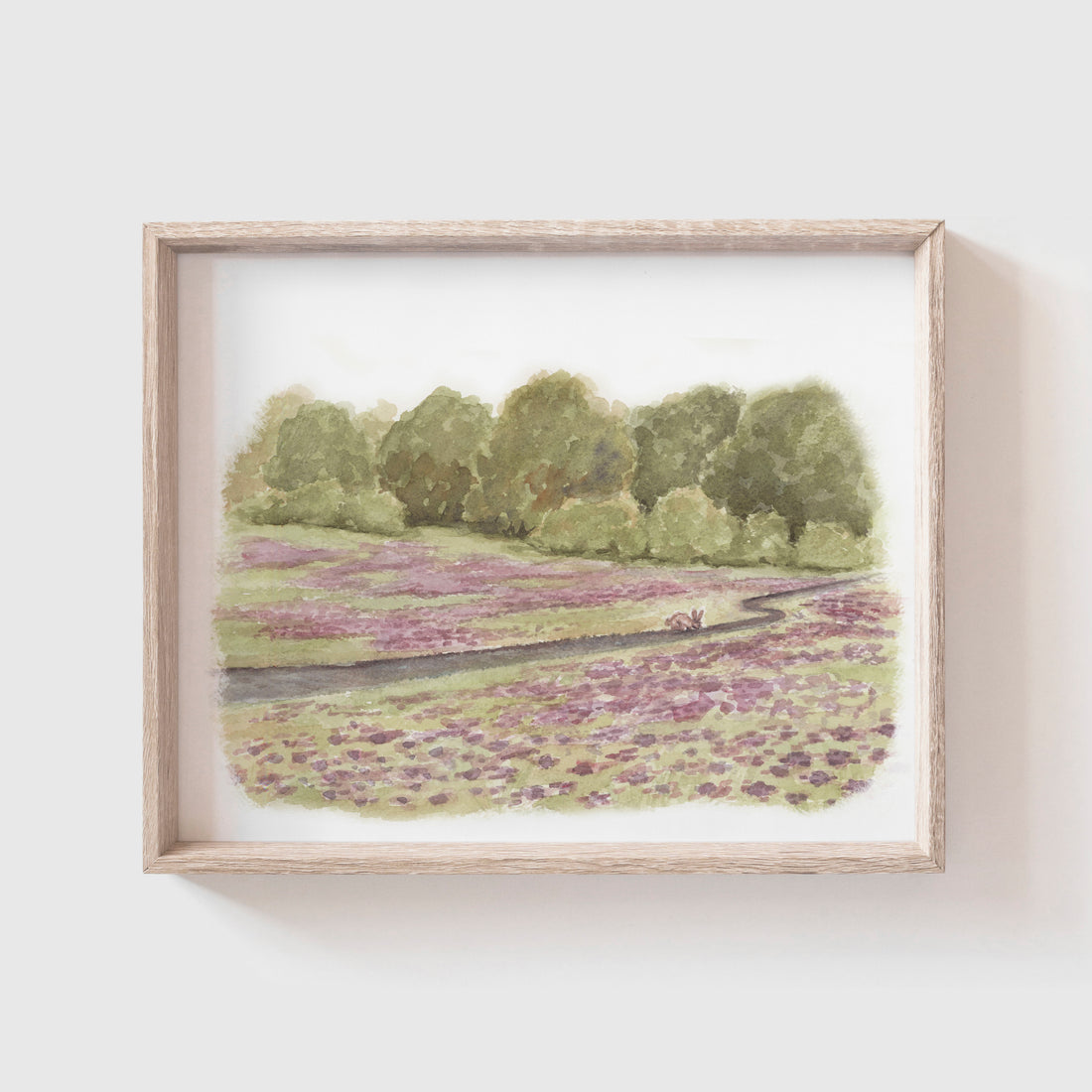 'Rabbit in Verbena' Art Print (Our Little Adventures)