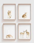 Deer Art Print Set
