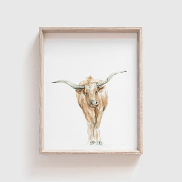 Longhorn Art Print