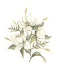 Magnolia Bouquet Art Print