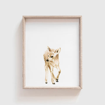 Standing Deer Art Print